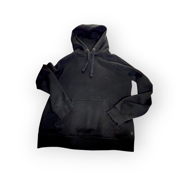 Climescape Womens Black Hoodie with Front Pocket - Picture 2 of 3